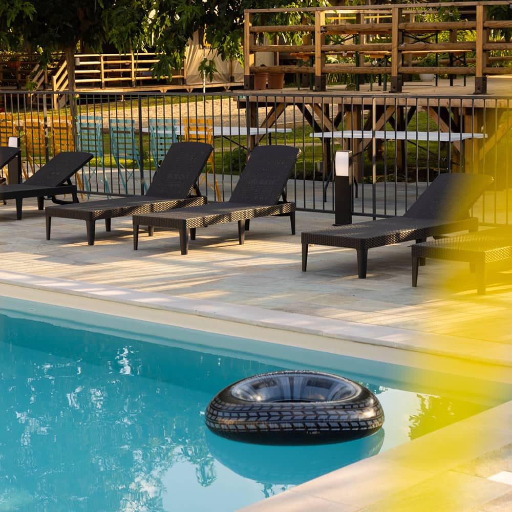 Piscine aux Lodges en Corse