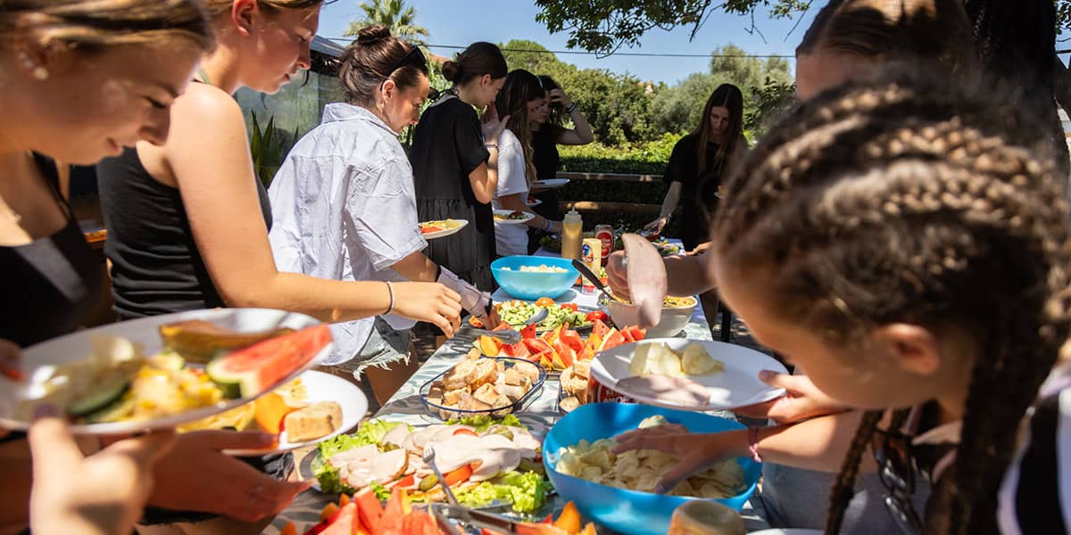 Repas gîte de groupe en Corse